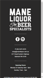 Mobile Screenshot of maneliquor.com.au